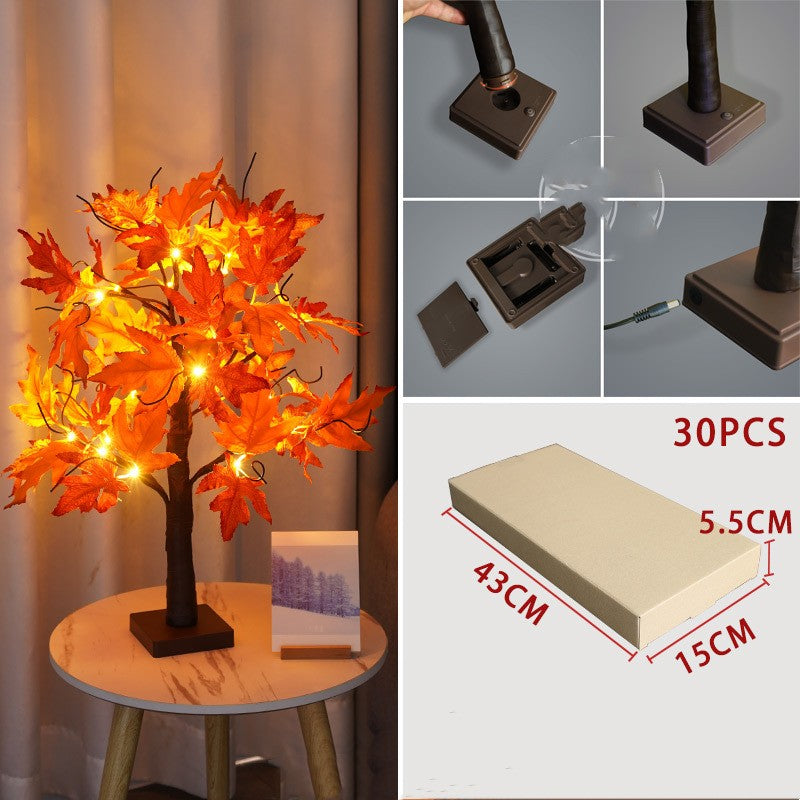 Led Thanksgiving Day Activities Maple Home Decorative Lights
