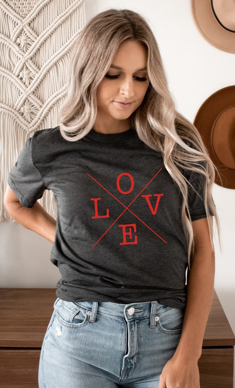 Love Valentines Day Graphic Tee