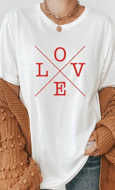 Love Valentines Day Graphic Tee