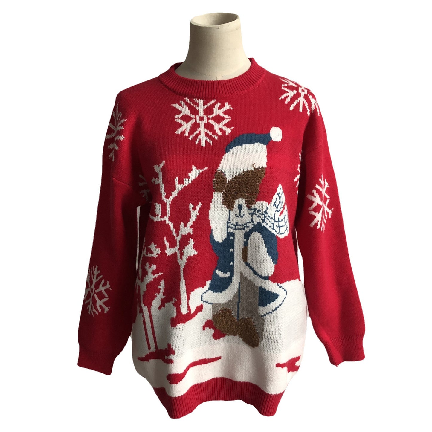 New Year Christmas Theme Sweater Snowflake