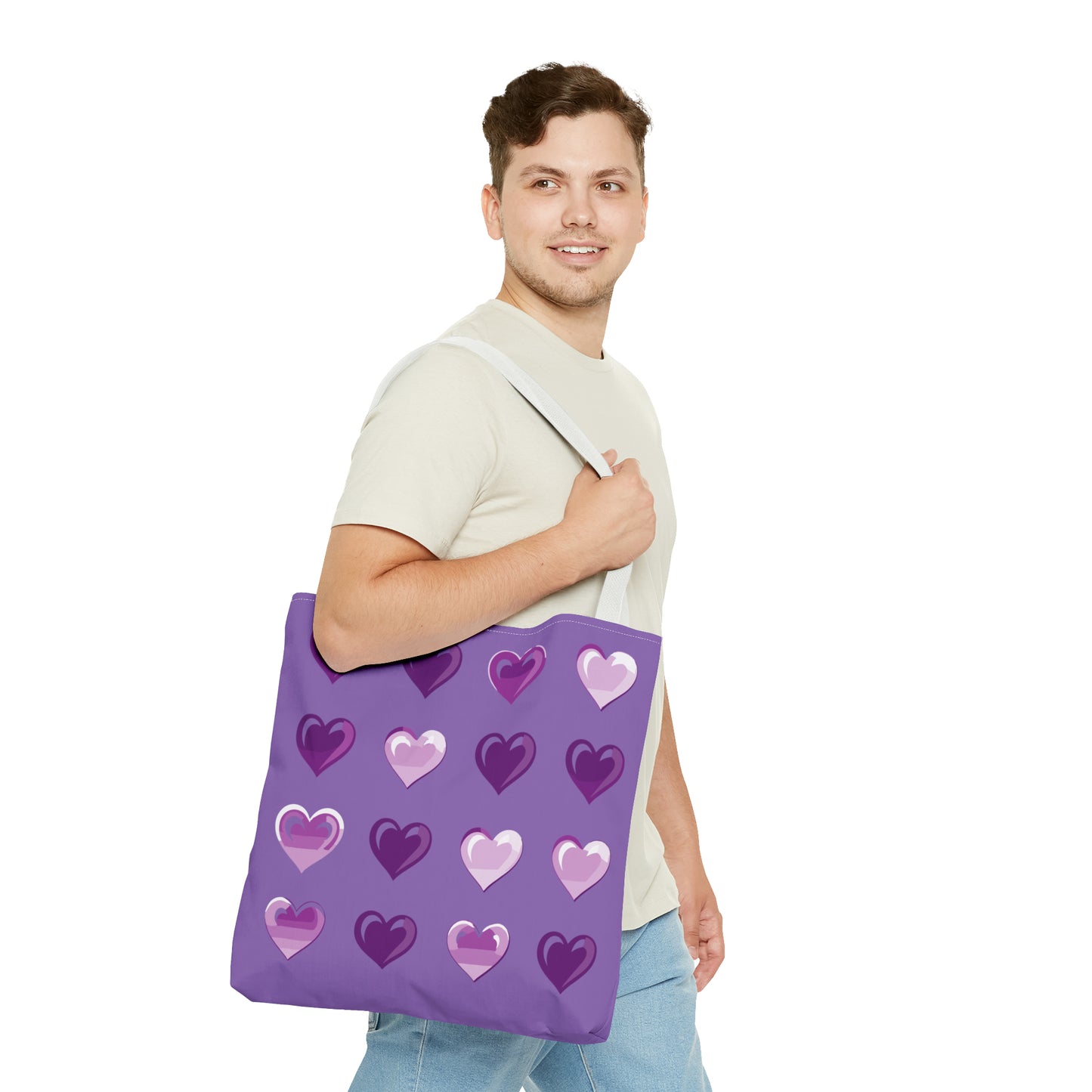 Valentine's Light purple Tote Bag (AOP)