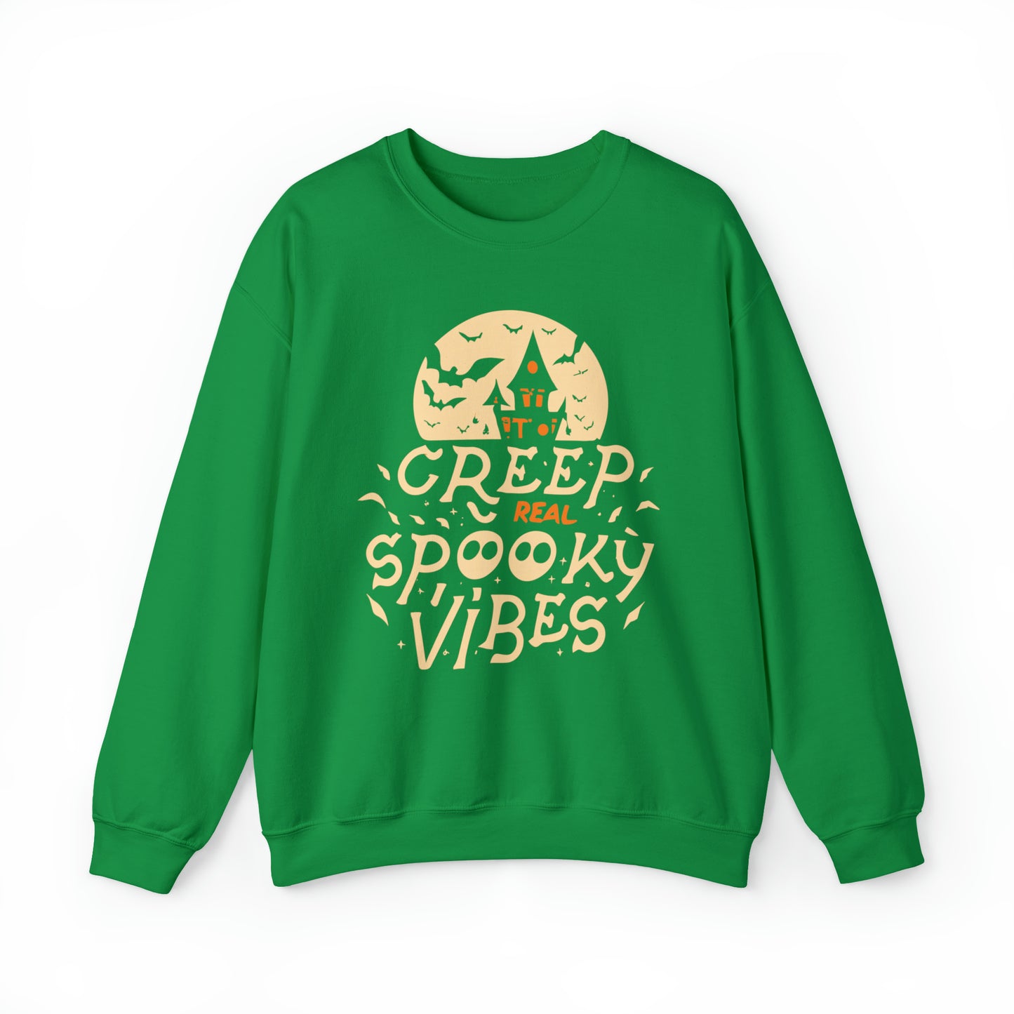 Creep It Real Spooky Vibes Sweatshirt, Spooky Season Halloween Sweatshirt, Halloween Costume, Spooky Sweatshirt, Halloween Gifts