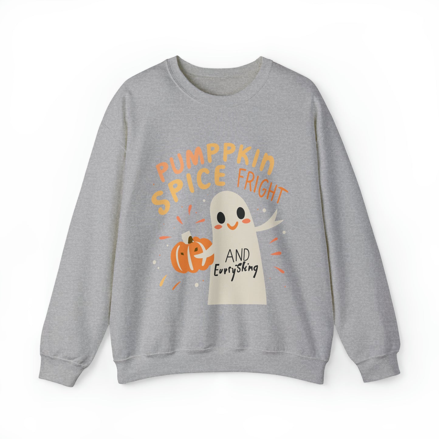 Pumppkin Spice Fright Sweatshirt, Spooky Season Halloween Sweatshirt, Winter Sweatshirt, Spooky Sweatshirt, Halloween Gifts
