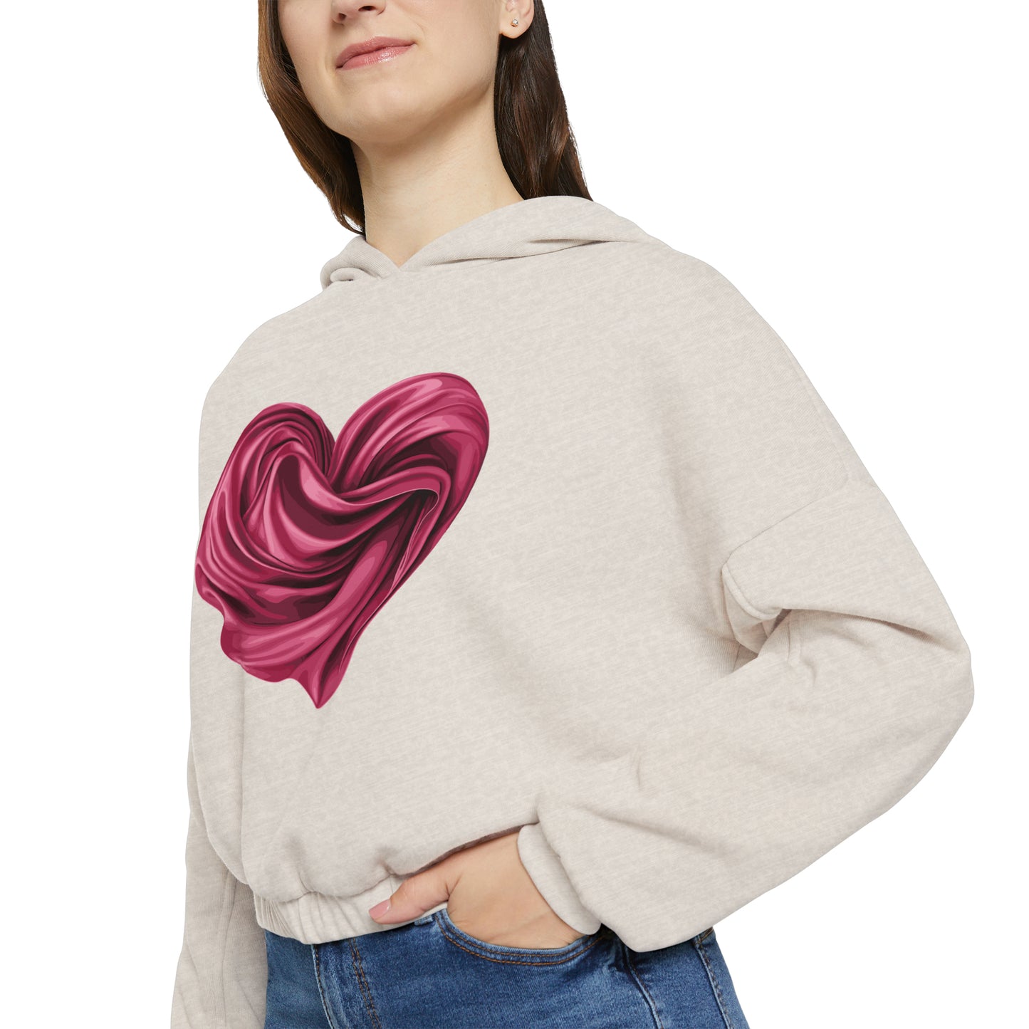 Valentine's best Gift, Women's Cinched Bottom Hoodie