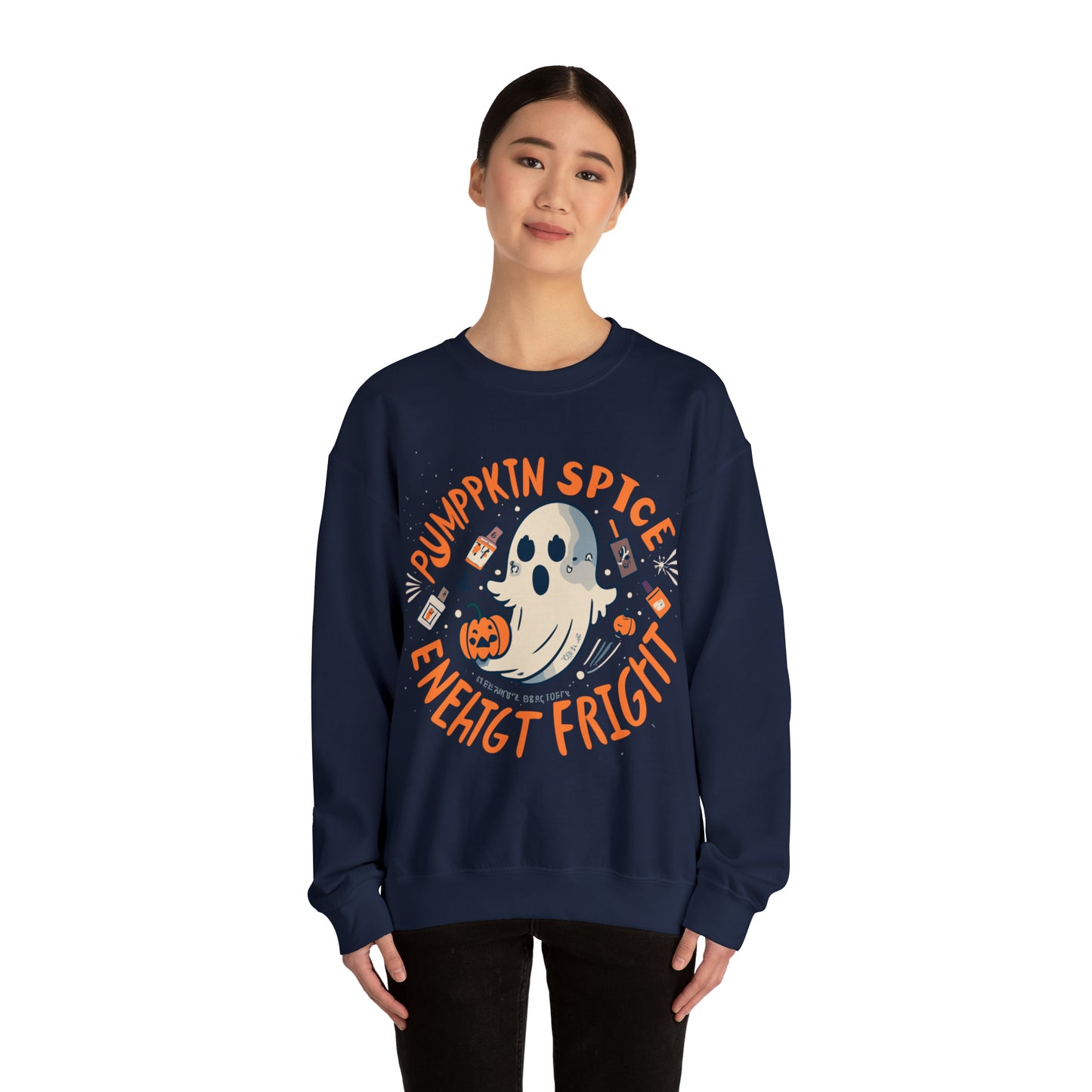 Pumpkin Spice Fright Sweatshirt, Spooky Season Halloween Sweatshirt, Halloween Costume, Spooky Sweatshirt, Halloween Gifts