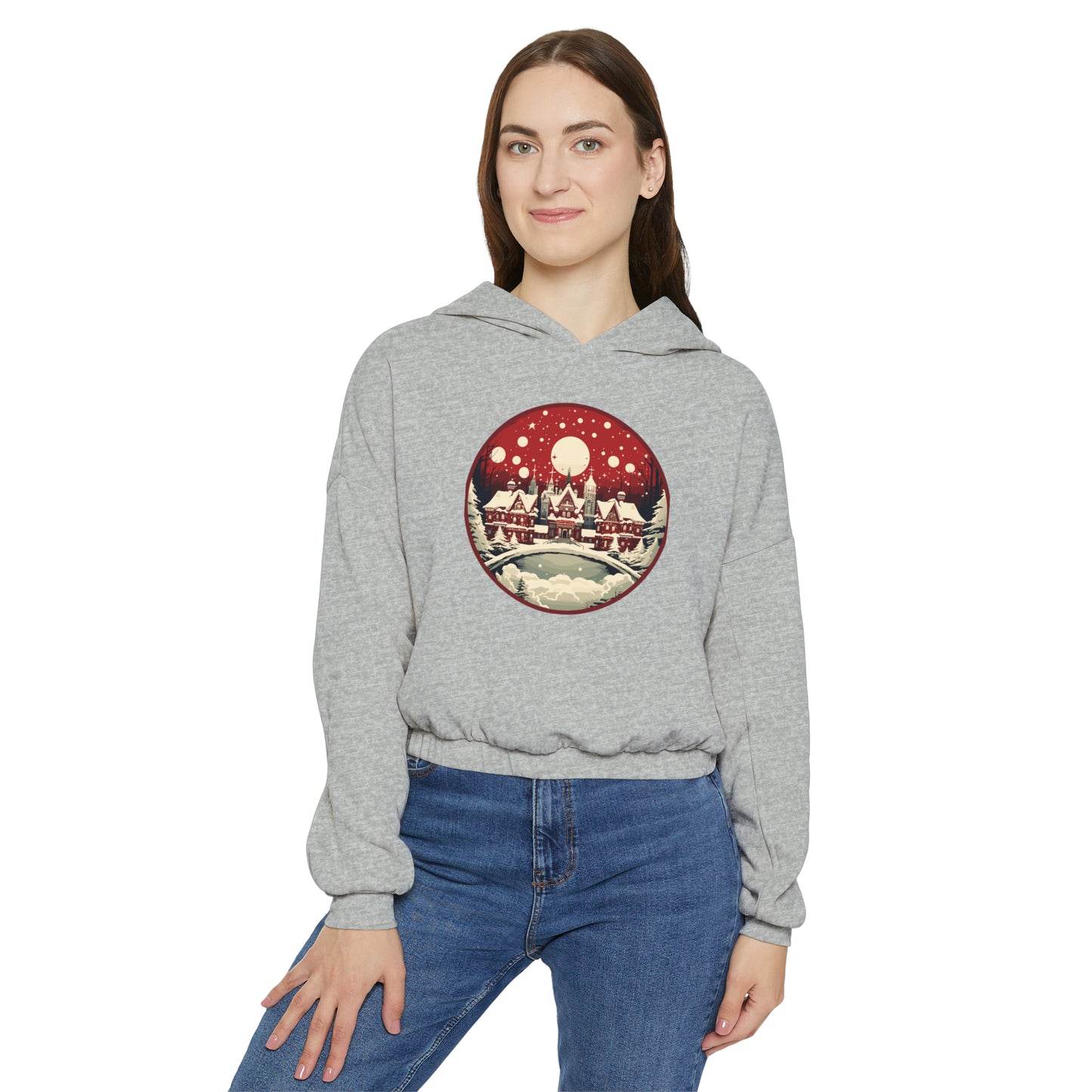 Christmas Women's Cinched Bottom Hoodie