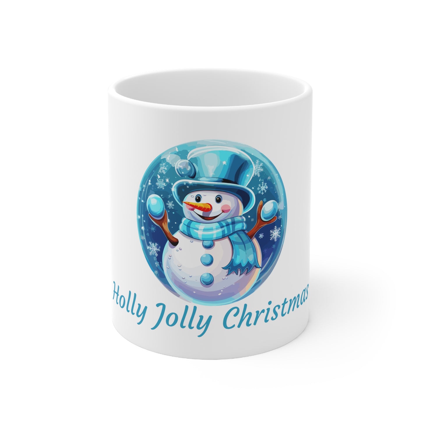 Holly Jolly Christmas Ceramic Mug 11oz