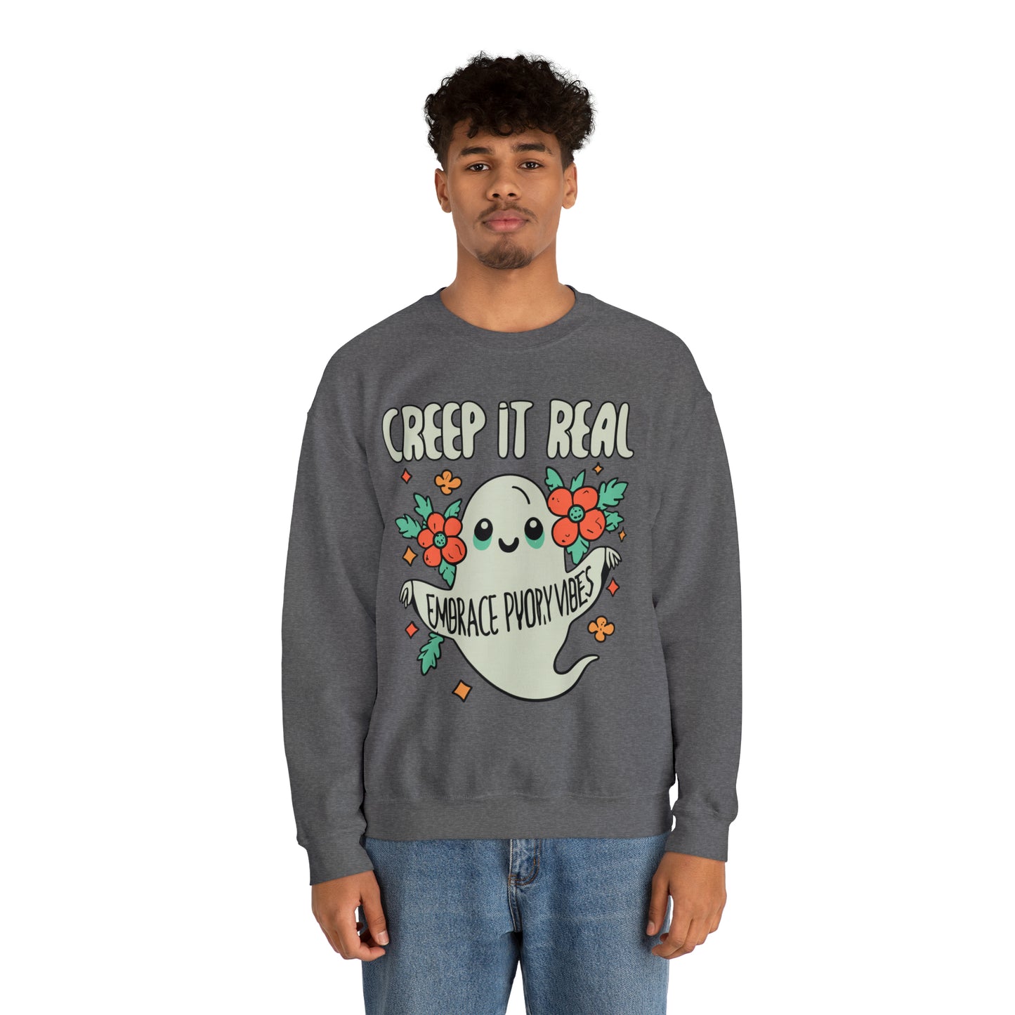 Creep It Real Sweatshirt, Spooky Season Halloween Sweatshirt, Winter Sweatshirt, Spooky Sweatshirt, Halloween Gifts