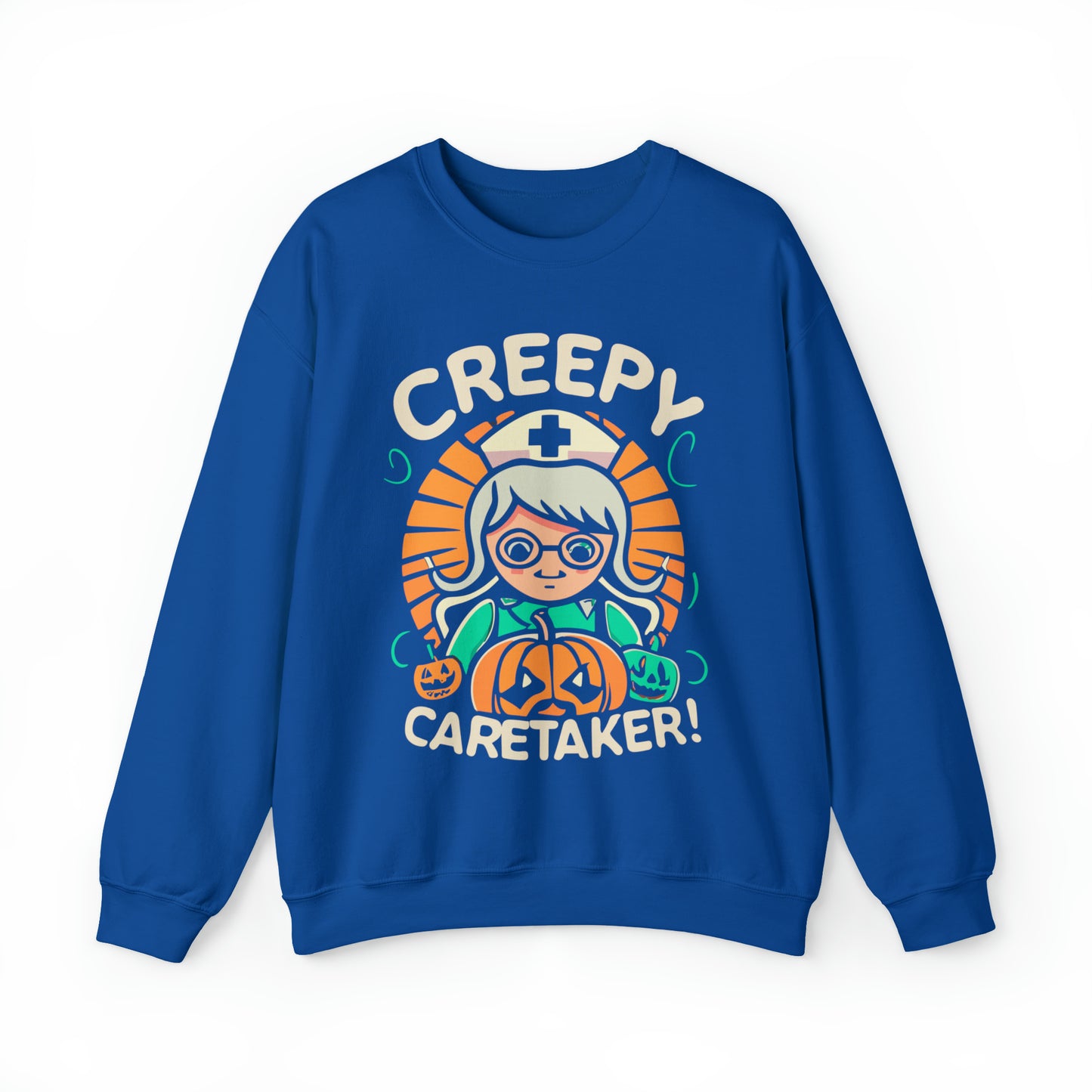 Creepy Caretaker Nurse Halloween Sweatshirt, Spooky Season Halloween Sweatshirt, Halloween Costume, Spooky Sweatshirt, Halloween Gifts