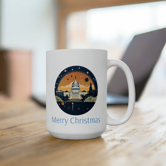 Washington D.C in Christmas decorations Ceramic Mug 15oz