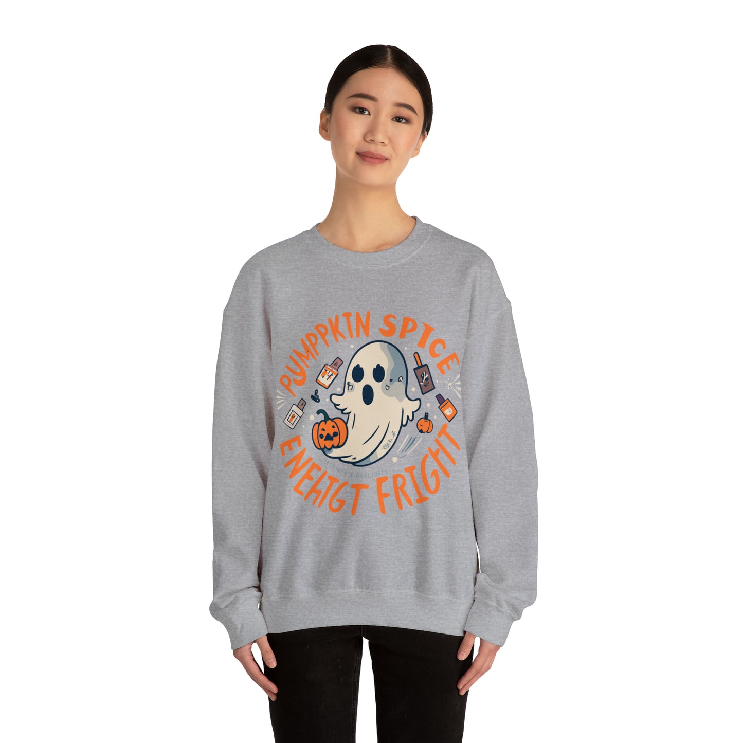 Pumpkin Spice Fright Sweatshirt, Spooky Season Halloween Sweatshirt, Halloween Costume, Spooky Sweatshirt, Halloween Gifts