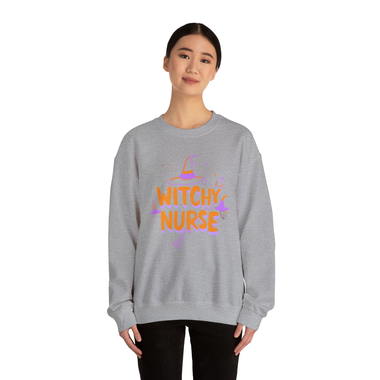 Witchy Nurse Halloween Sweatshirt, Spooky Season Halloween Sweatshirt, Winter Sweatshirt, Spooky Sweatshirt, Halloween Gifts