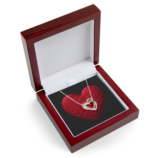 Valentine's day Twin Hearts Necklace