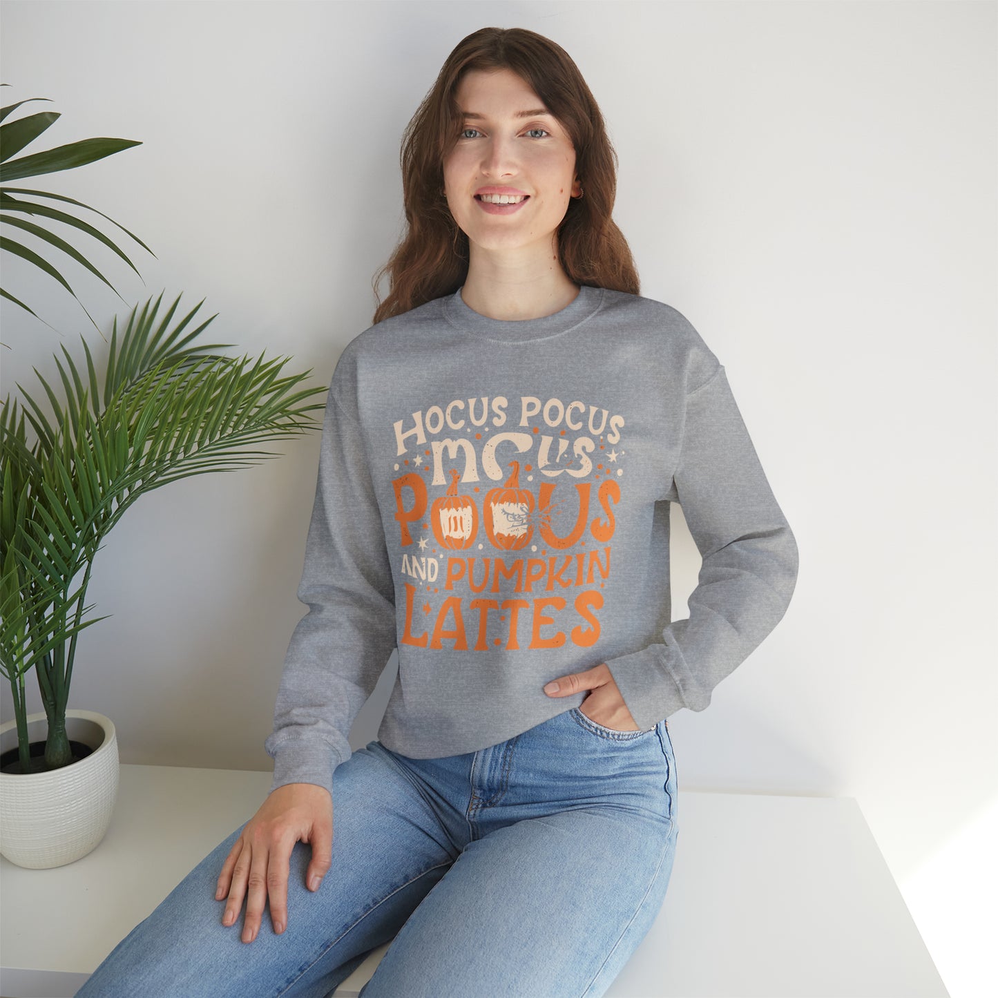 Hocus Pocus Pumpkin Lattes Halloween Sweatshirt, Spooky Season Halloween Sweatshirt, Halloween Costume, Spooky Sweatshirt, Halloween Gifts