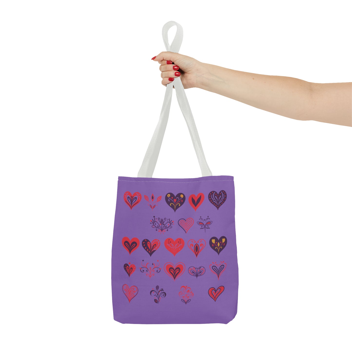 Valentine's light purple Tote Bag (AOP)