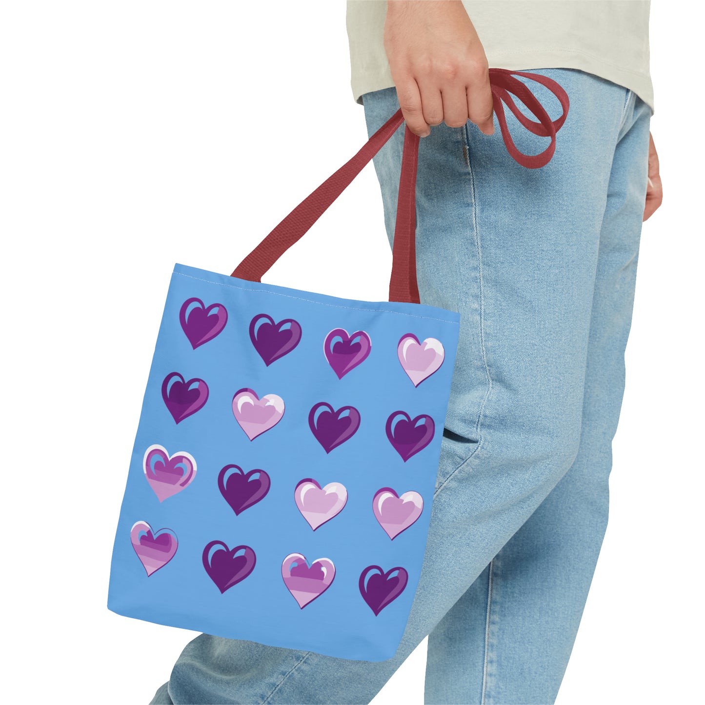 Valentine's Light blue Tote Bag (AOP)