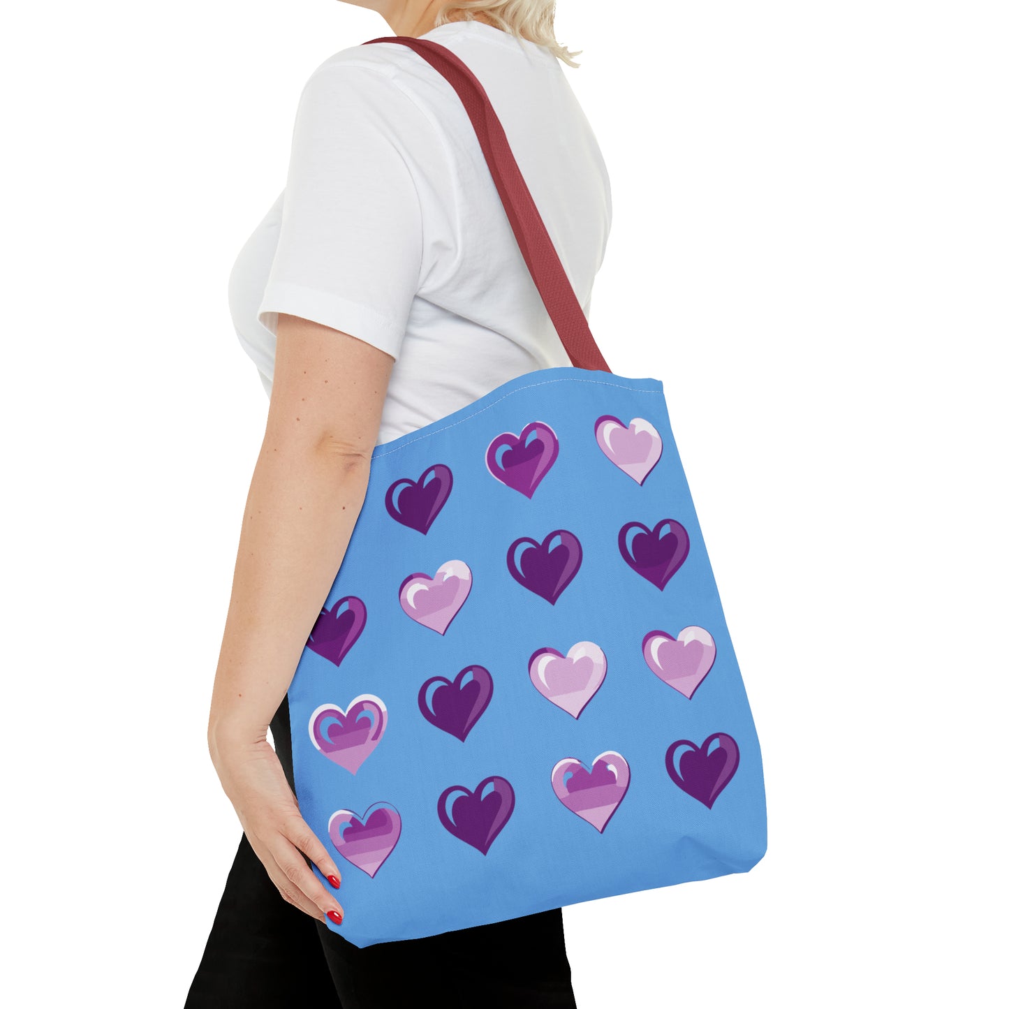 Valentine's Light blue Tote Bag (AOP)