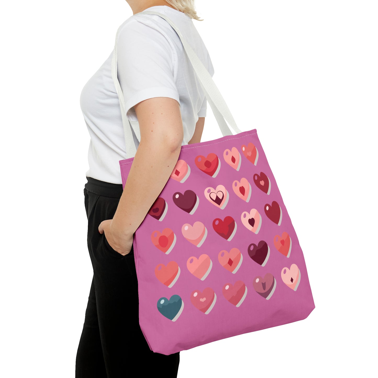 Valentine's light pink Tote Bag (AOP)