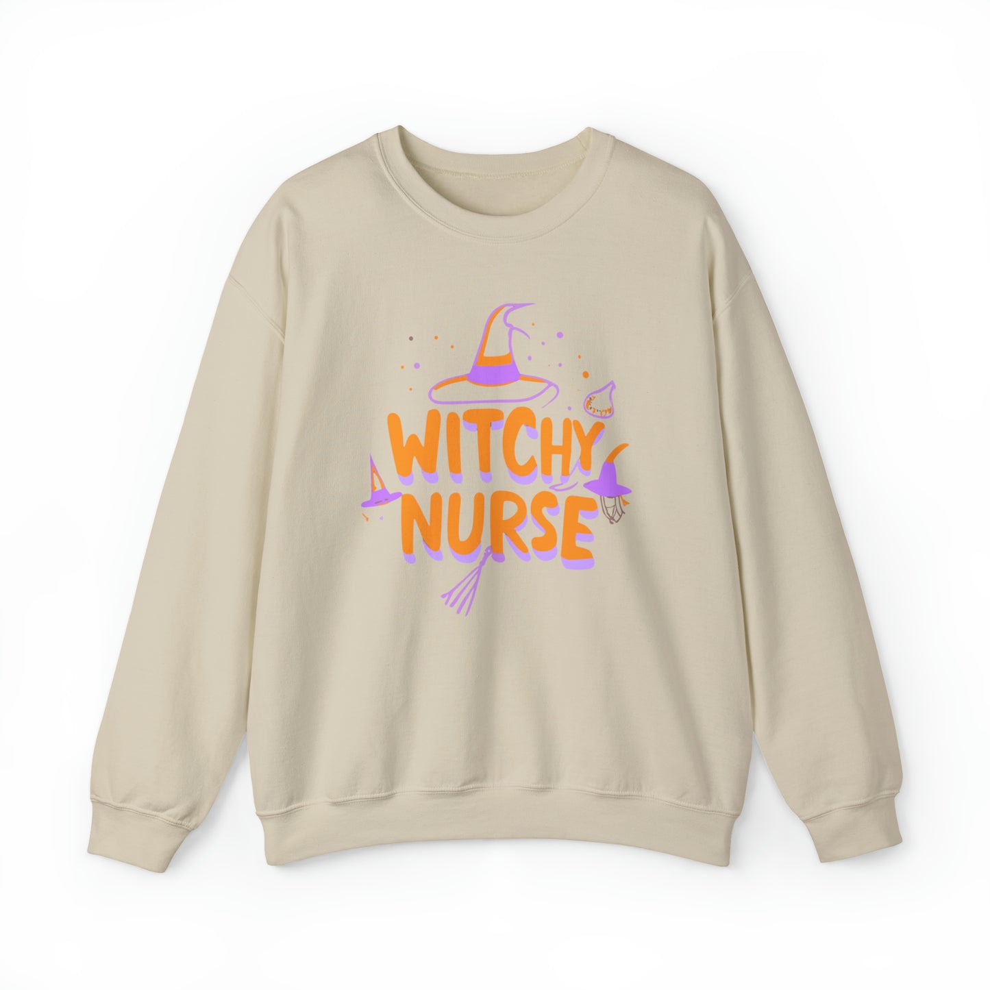 Witchy Nurse Halloween Sweatshirt, Spooky Season Halloween Sweatshirt, Winter Sweatshirt, Spooky Sweatshirt, Halloween Gifts