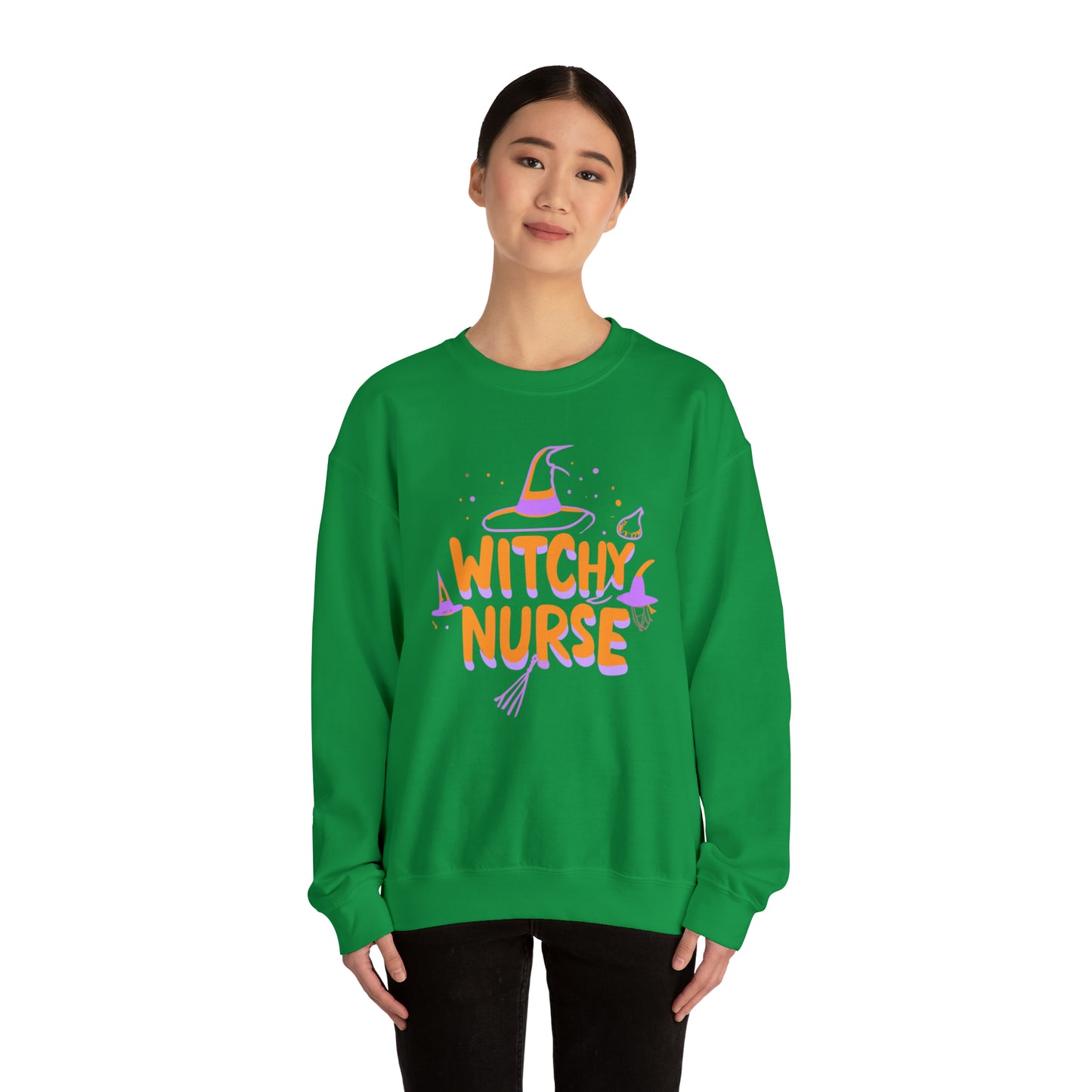 Witchy Nurse Halloween Sweatshirt, Spooky Season Halloween Sweatshirt, Winter Sweatshirt, Spooky Sweatshirt, Halloween Gifts