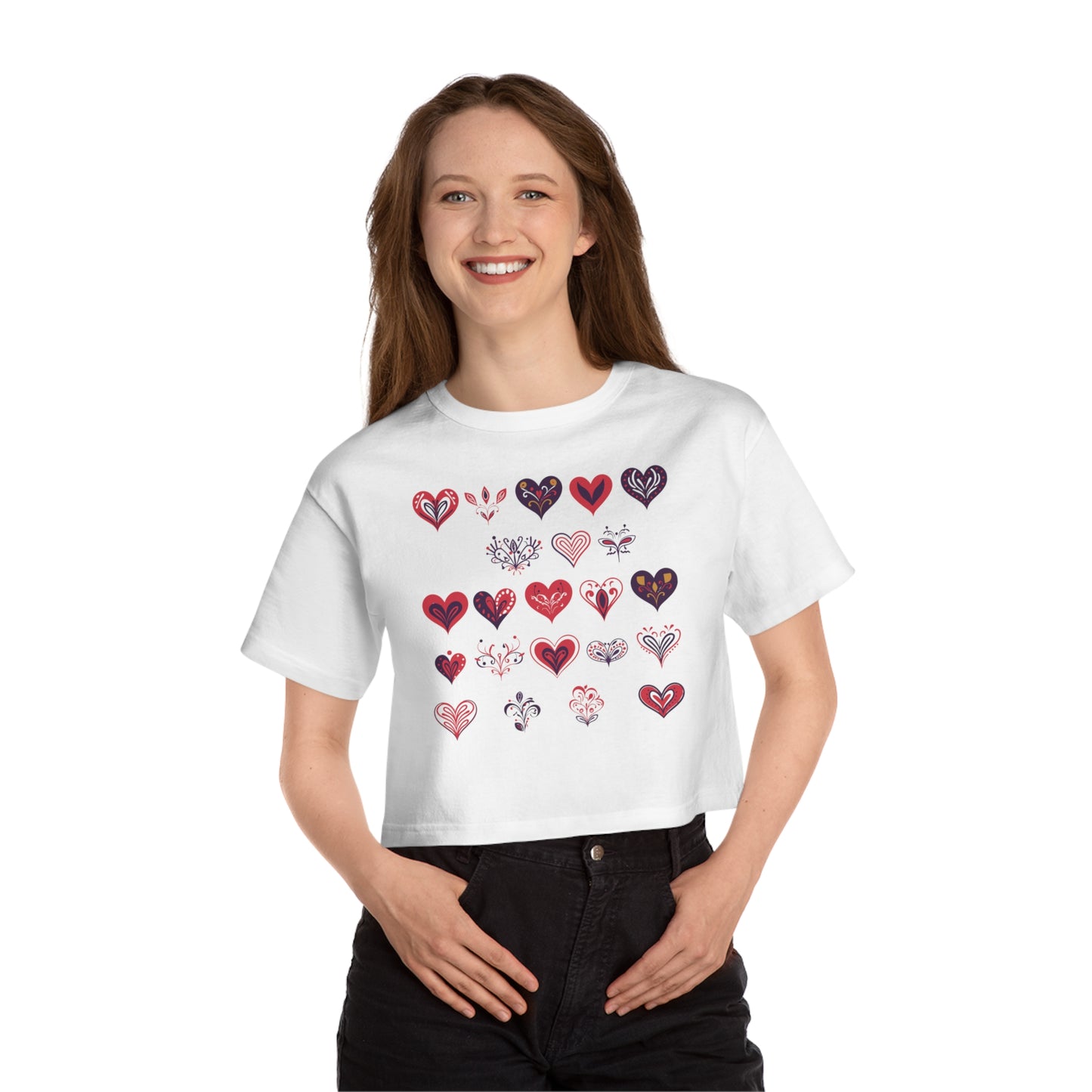 Champion Women's Heritage Cropped T-Shirt for valentine's day.