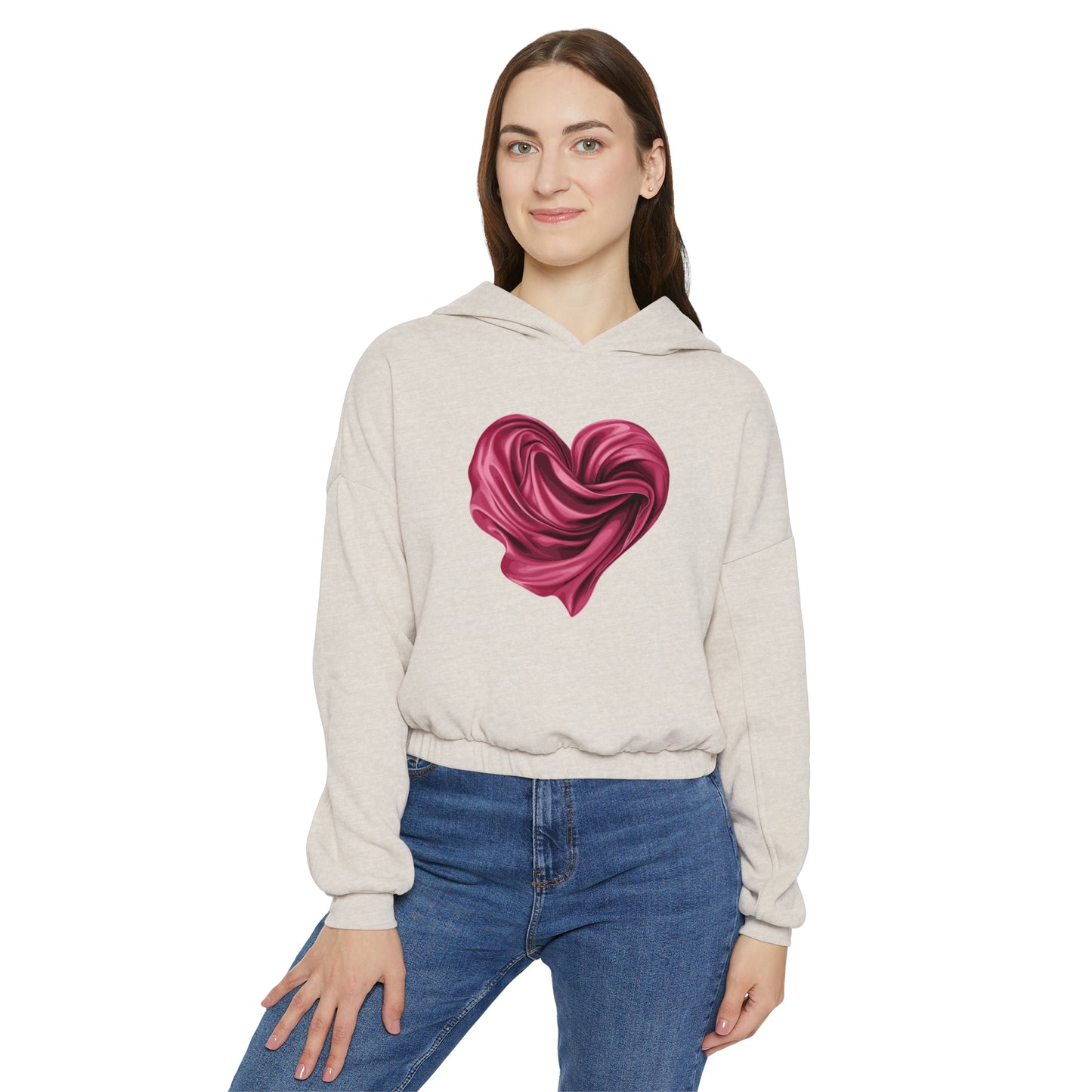 Valentine's best Gift, Women's Cinched Bottom Hoodie