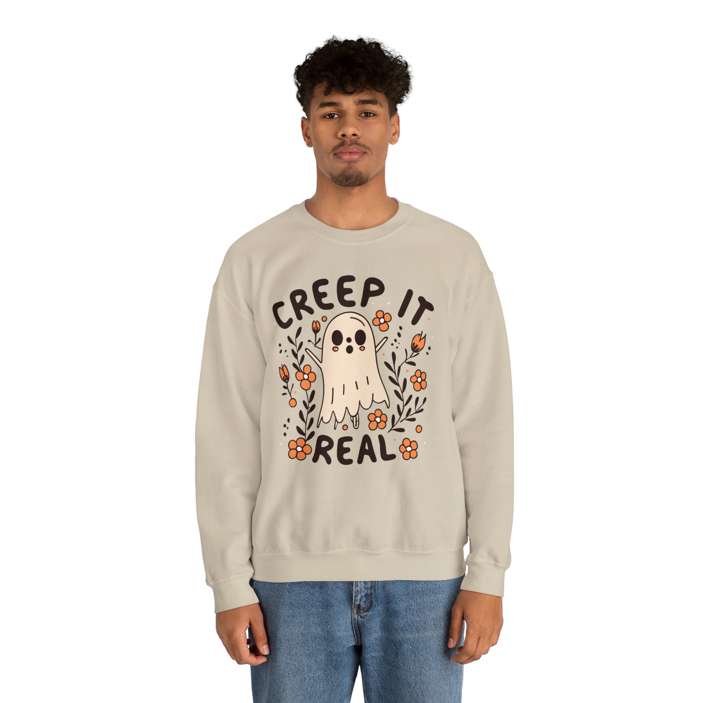 Creep It Real Sweatshirt, Spooky Season Halloween Sweatshirt, Winter Sweatshirt, Spooky Sweatshirt, Halloween Gifts