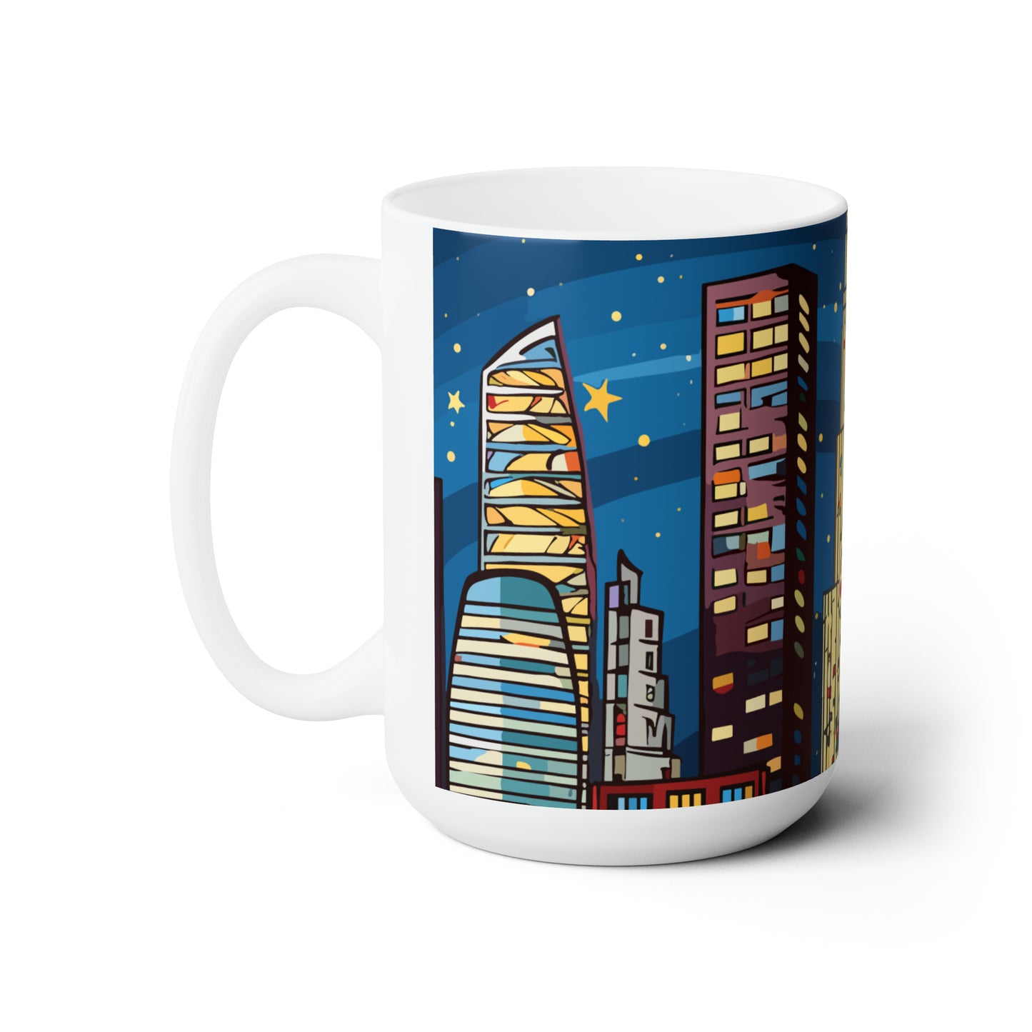 NYC in Christmas decorations Ceramic Mug15oz