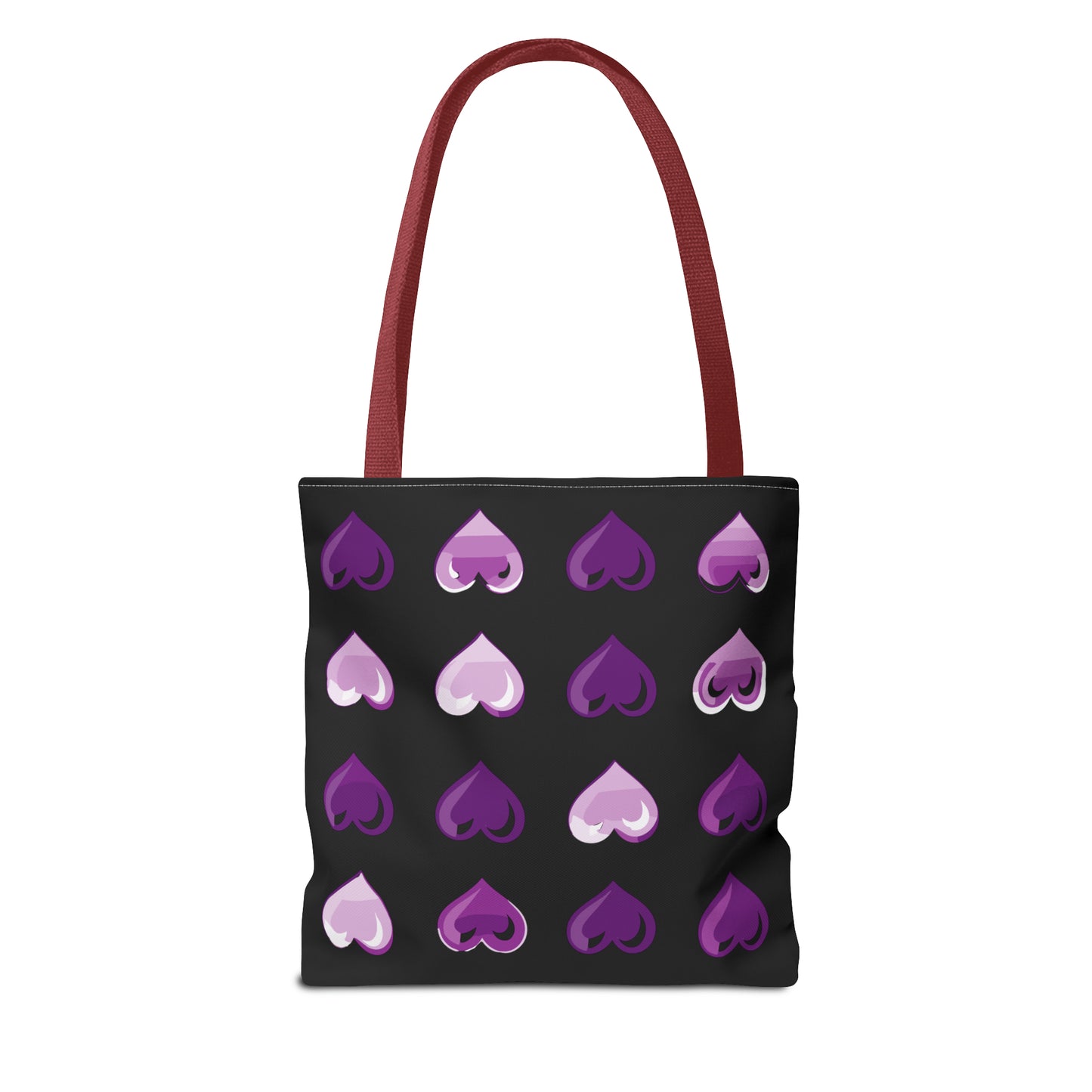 Valentine's black Tote Bag (AOP)