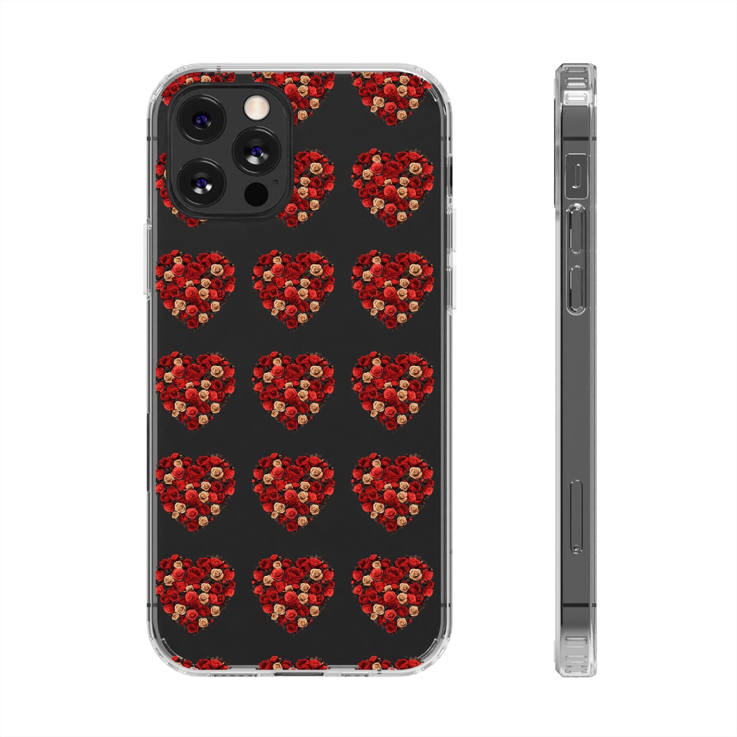 Valentine's day flourish heart shape design cases