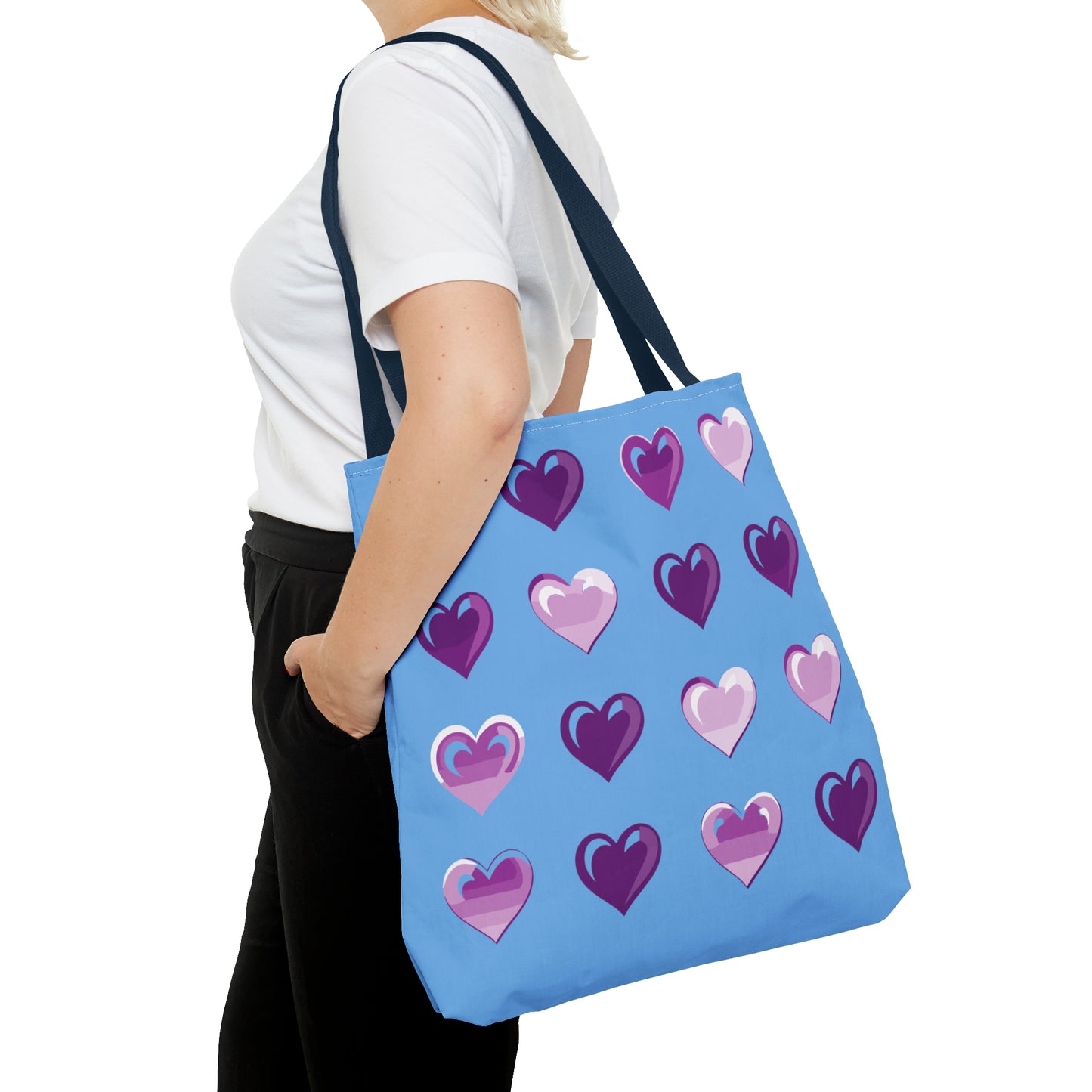 Valentine's Light blue Tote Bag (AOP)