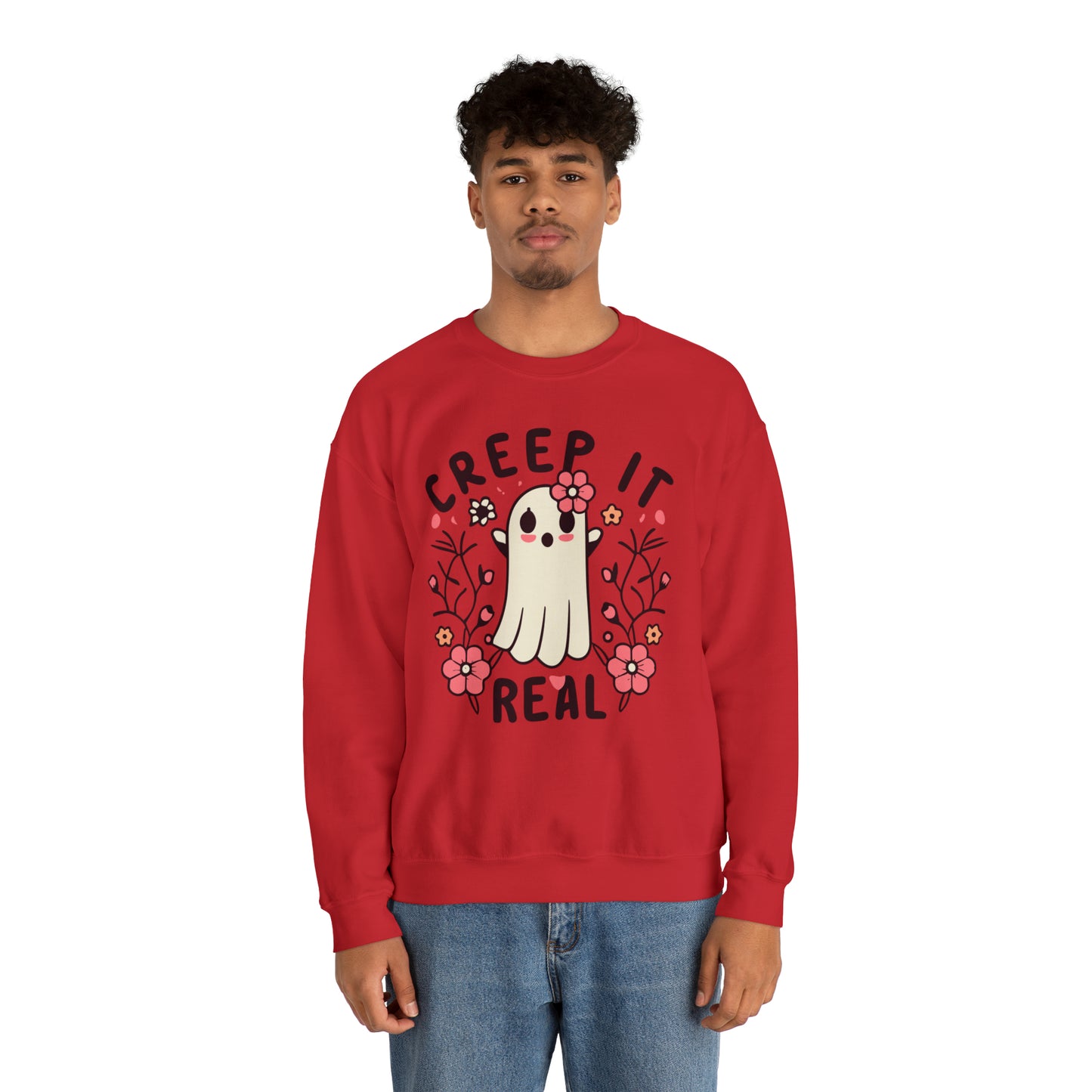 Creep It Real Sweatshirt, Spooky Season Halloween Sweatshirt, Winter Sweatshirt, Spooky Sweatshirt, Halloween Gifts