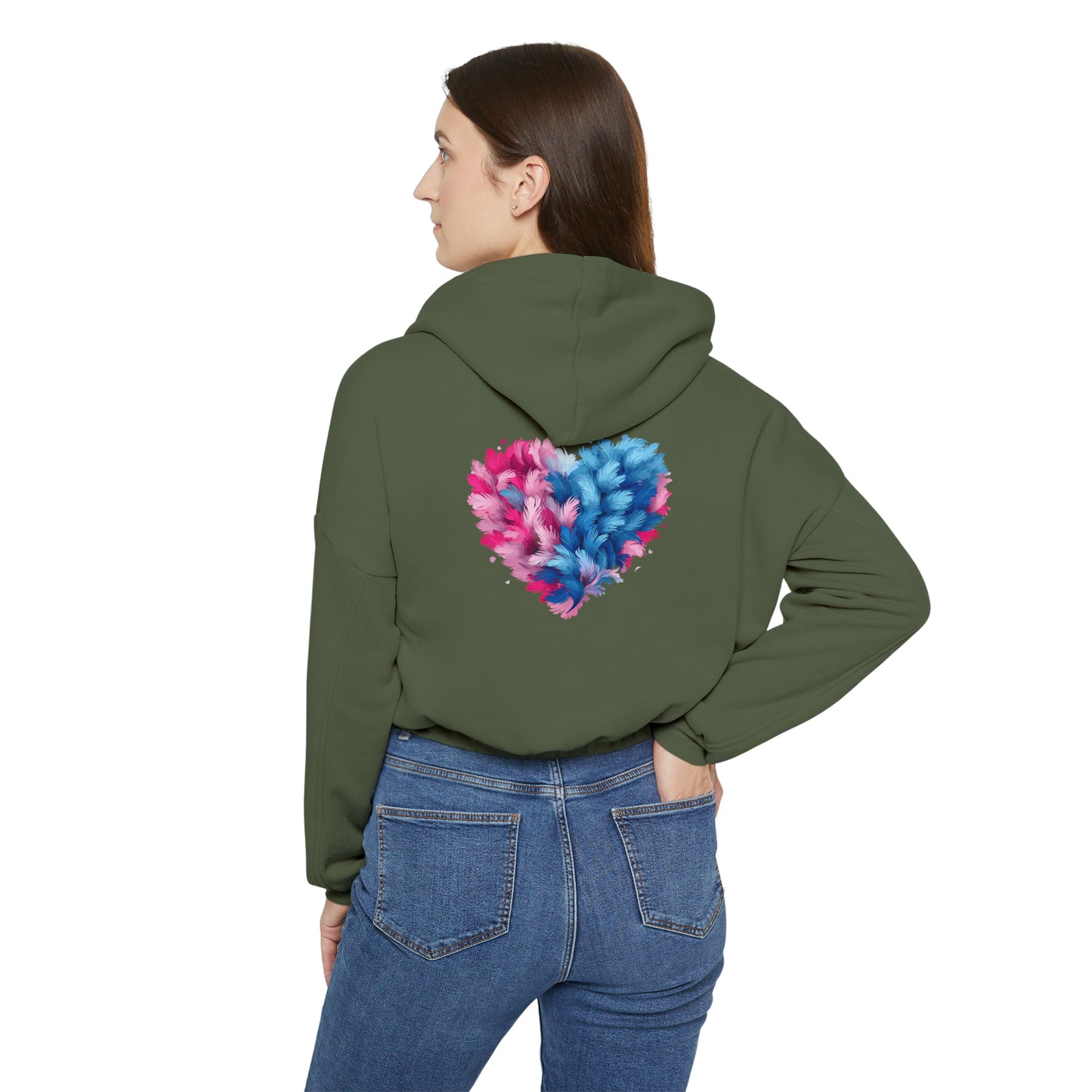 Valentine's best Gift, Women's Cinched Bottom Hoodie