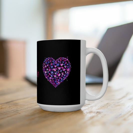 Valentine's day Black Ceramic Mug15oz