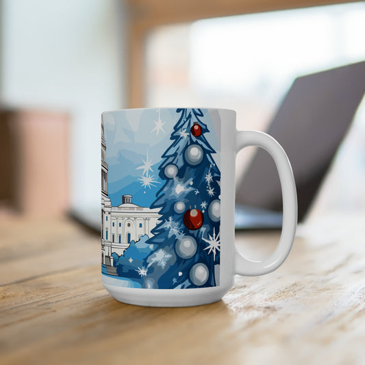 Washington DC in Christmas decorations Ceramic Mug15oz