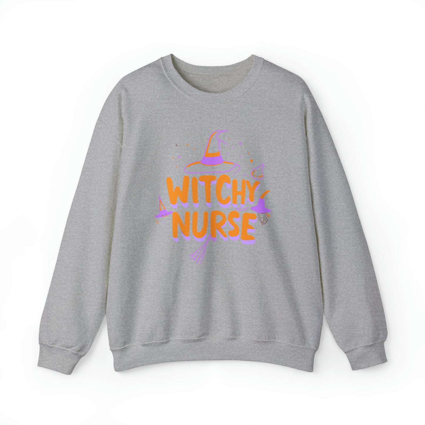 Witchy Nurse Halloween Sweatshirt, Spooky Season Halloween Sweatshirt, Winter Sweatshirt, Spooky Sweatshirt, Halloween Gifts