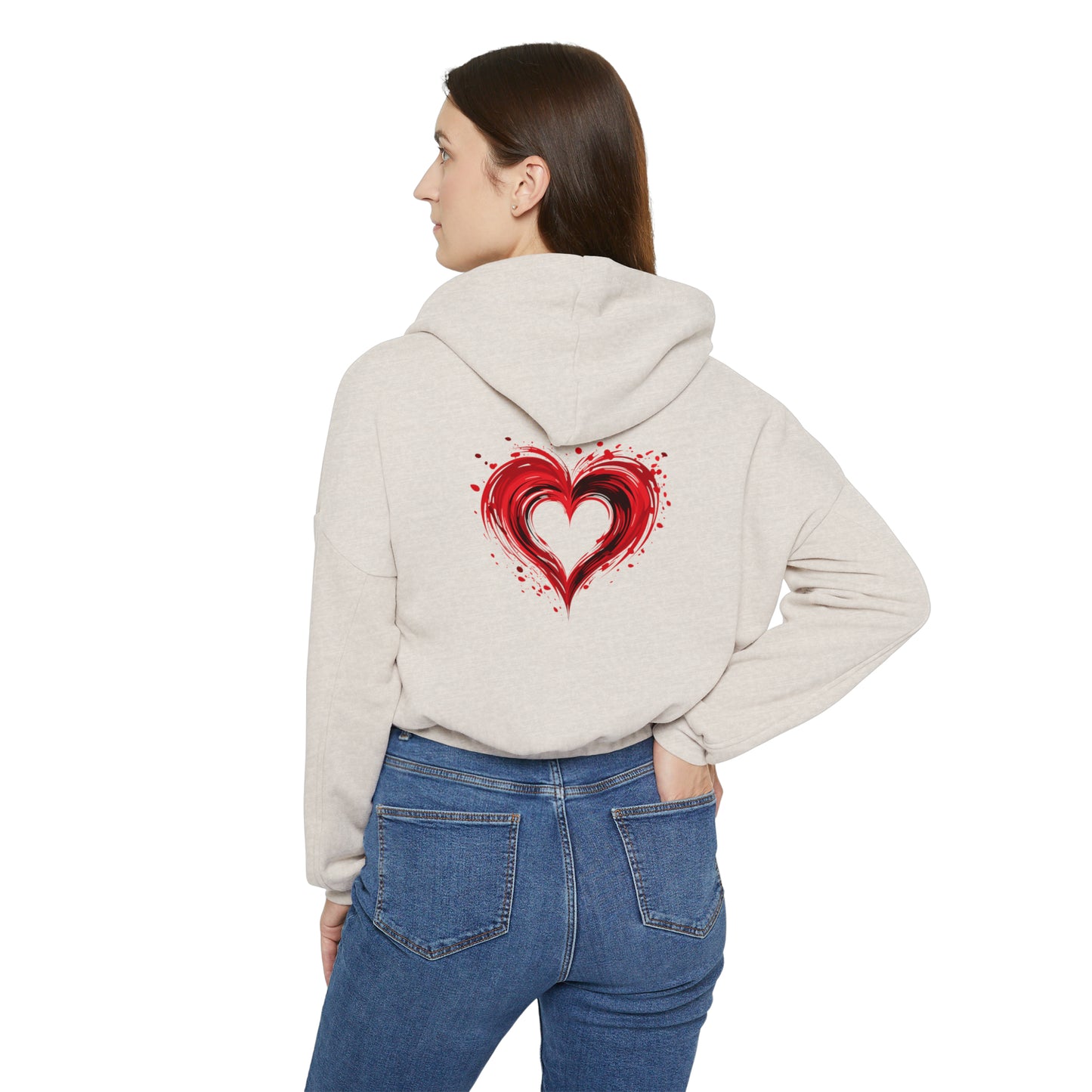 Valentine's best Gift, Women's Cinched Bottom Hoodie