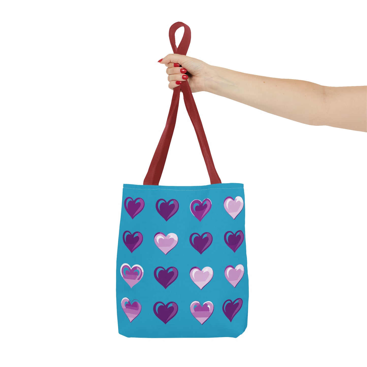 Valentine's Turquoise Tote Bag (AOP)