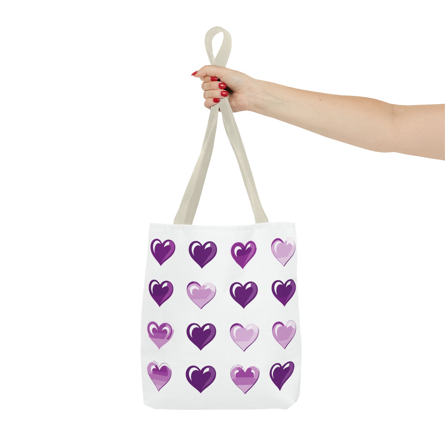 Valentine's white Tote Bag (AOP)