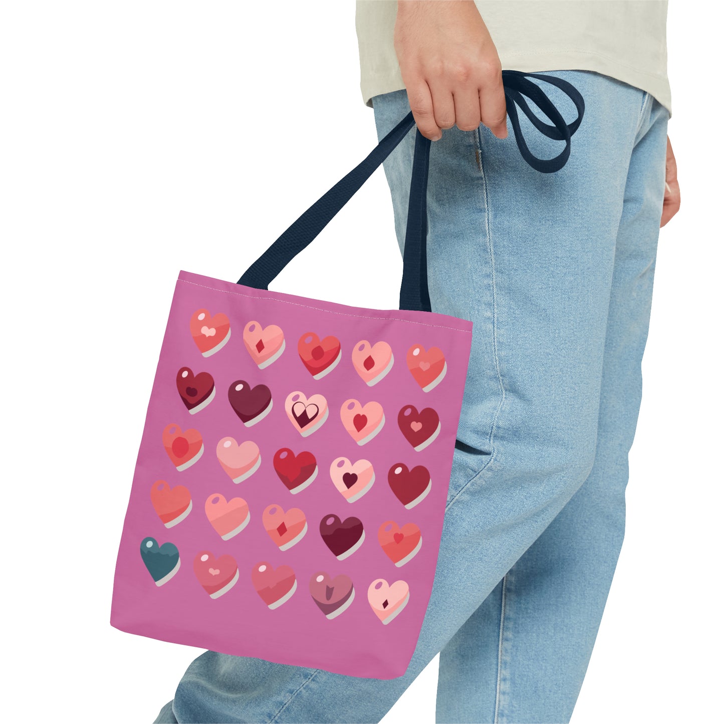 Valentine's light pink Tote Bag (AOP)