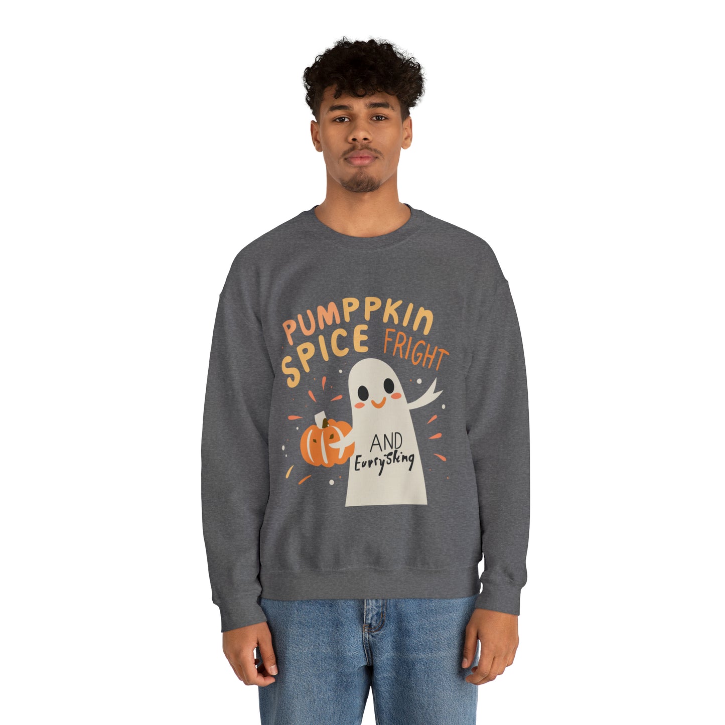 Pumppkin Spice Fright Sweatshirt, Spooky Season Halloween Sweatshirt, Winter Sweatshirt, Spooky Sweatshirt, Halloween Gifts