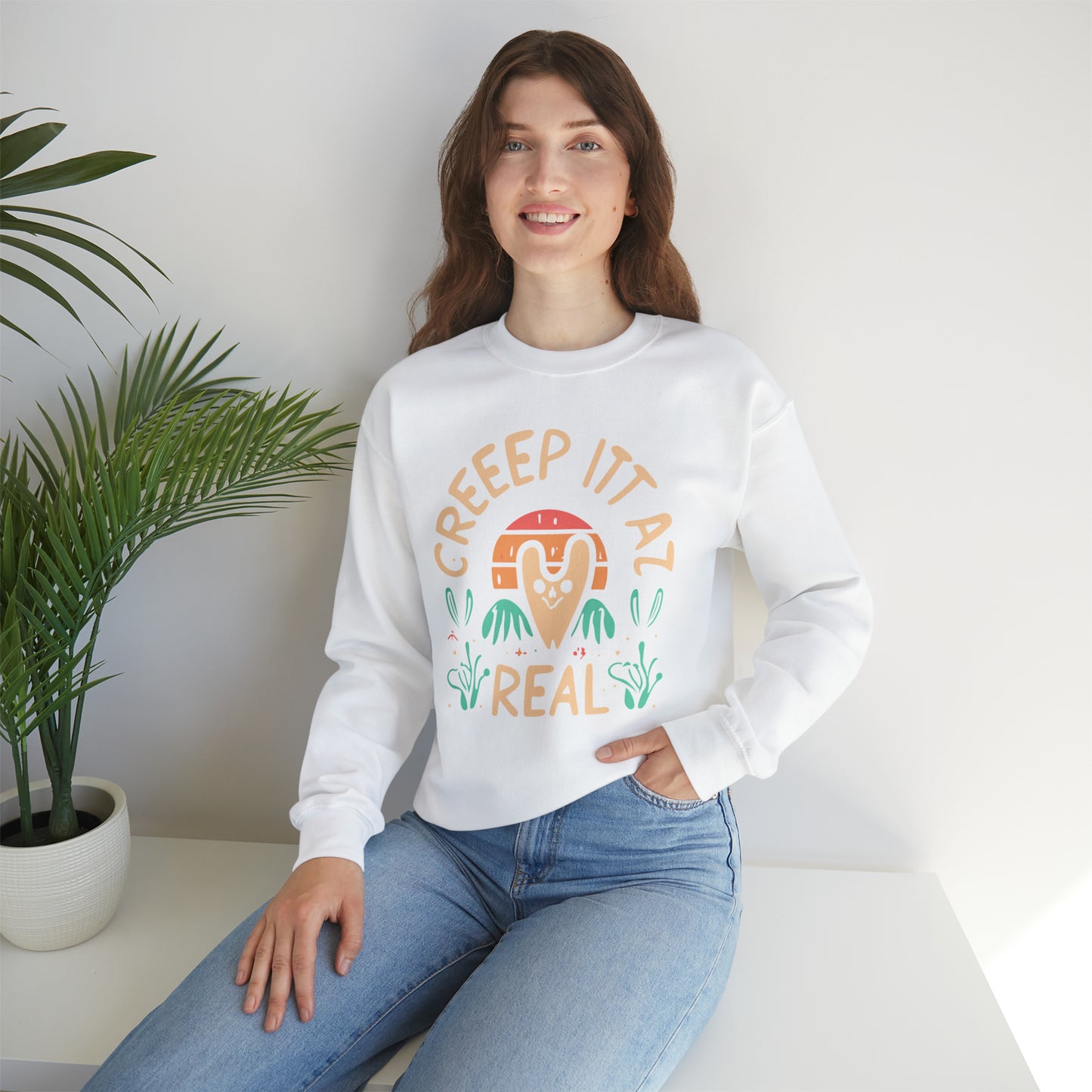 Creep It Real Halloween Sweatshirt, Spooky Season Halloween Sweatshirt, Halloween Costume, Spooky Sweatshirt, Halloween Gifts