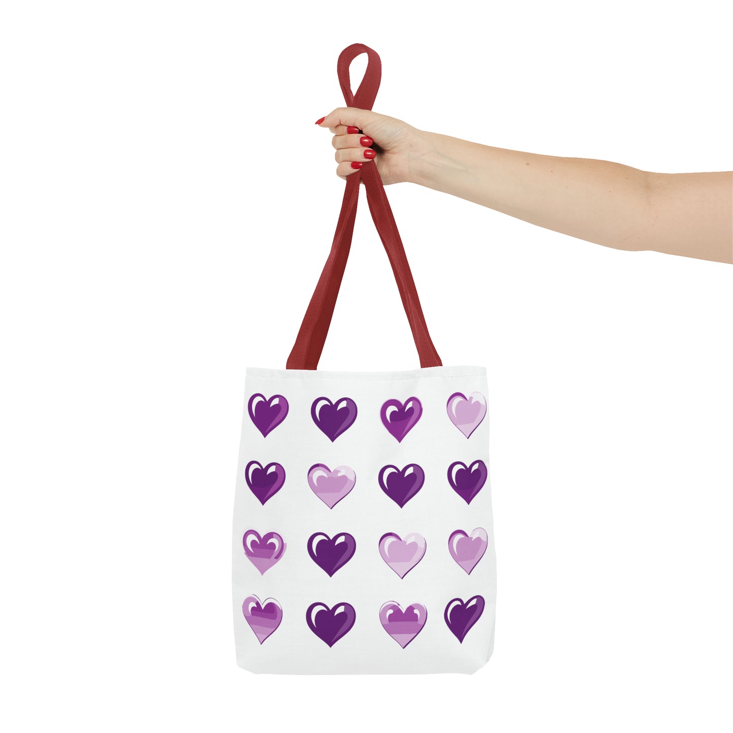 Valentine's white Tote Bag (AOP)