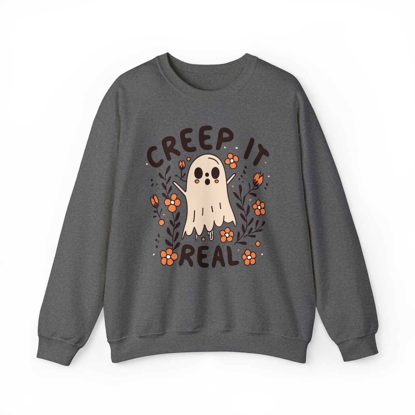 Creep It Real Sweatshirt, Spooky Season Halloween Sweatshirt, Winter Sweatshirt, Spooky Sweatshirt, Halloween Gifts