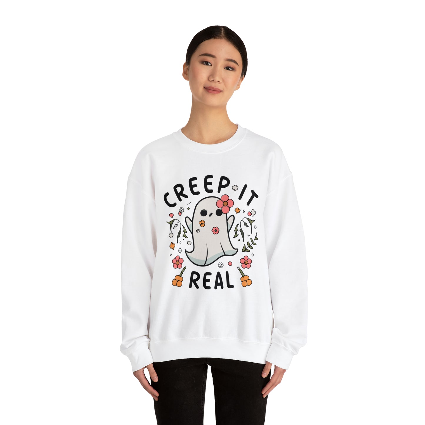 Creep It Real Sweatshirt, Spooky Season Halloween Sweatshirt, Halloween Costume, Spooky Sweatshirt, Halloween Gifts