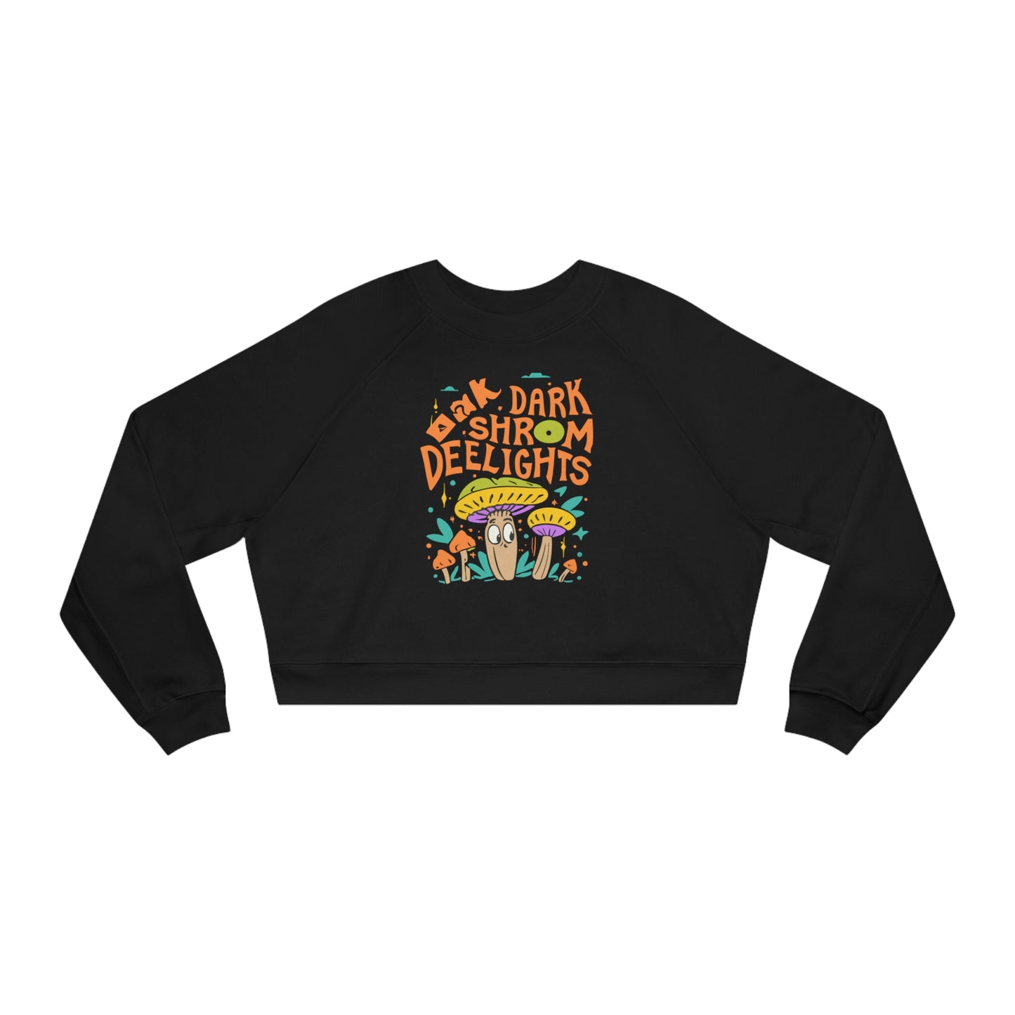 Dark Shroom Delights Sweatshirt, Unique Mushroom Costume & Spooky Season Halloween Sweatshirt