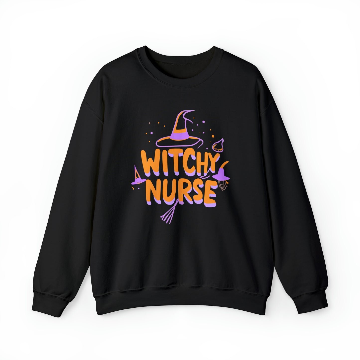 Witchy Nurse Halloween Sweatshirt, Spooky Season Halloween Sweatshirt, Winter Sweatshirt, Spooky Sweatshirt, Halloween Gifts