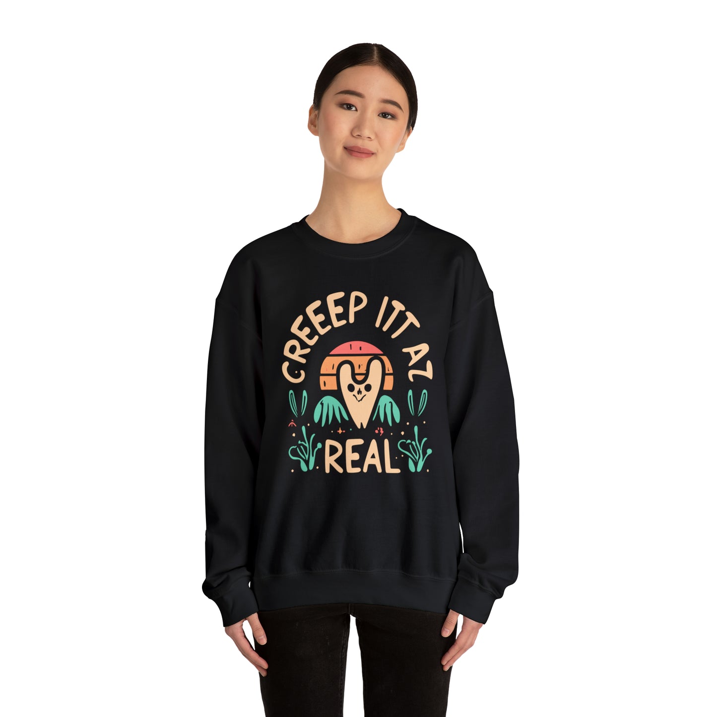 Creep It Real Halloween Sweatshirt, Spooky Season Halloween Sweatshirt, Halloween Costume, Spooky Sweatshirt, Halloween Gifts