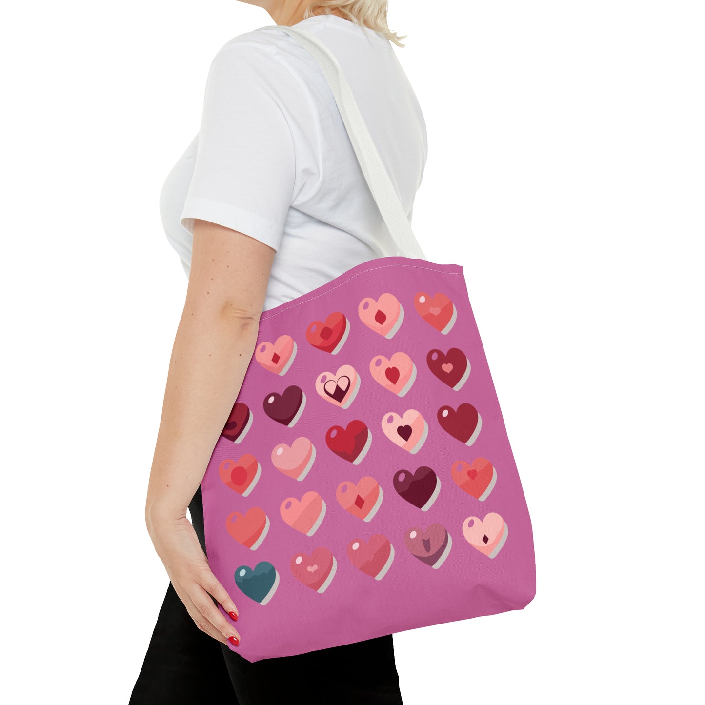 Valentine's light pink Tote Bag (AOP)