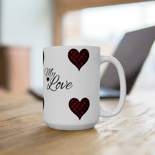 Valentine's day, white color Ceramic Mug15oz